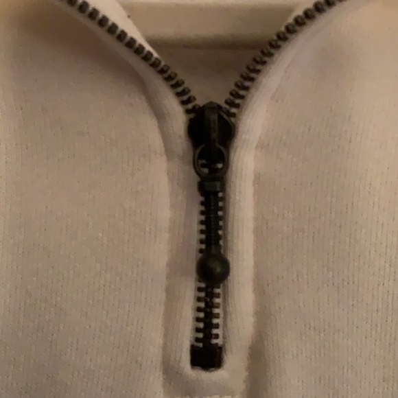 International Jeans cream color Puerto Vallarta women’s zip sweatshirt size XXL - Picture 4 of 10